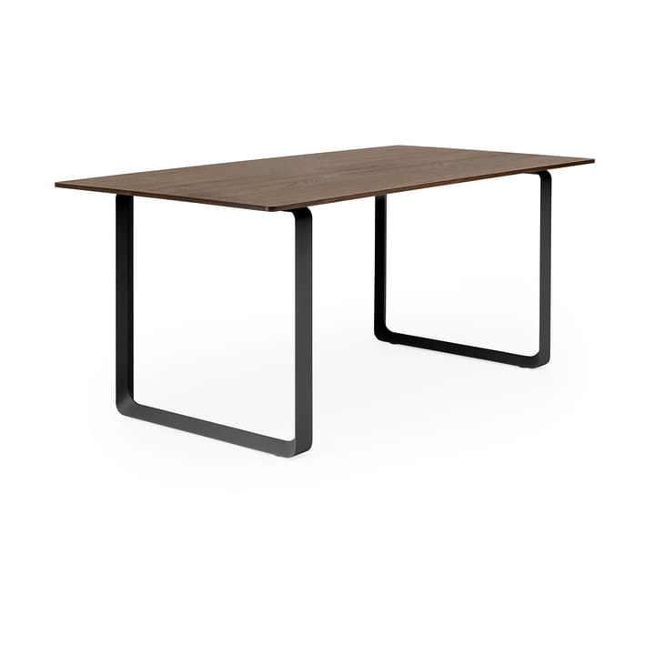 70/70 ruokapöytä 170 x 85 cm, Solid smoked oak-Black Muuto