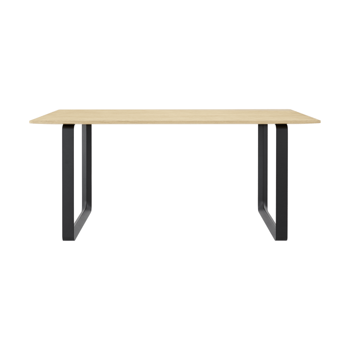 70/70 ruokapöytä 170 x 85 cm - Solid smoked oak-Black - Muuto