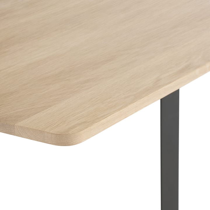 70/70 ruokapöytä 170 x 85 cm, Solid smoked oak-Black Muuto