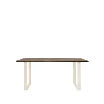 70/70 ruokapöytä 170 x 85 cm - Solid smoked oak-Sand - Muuto