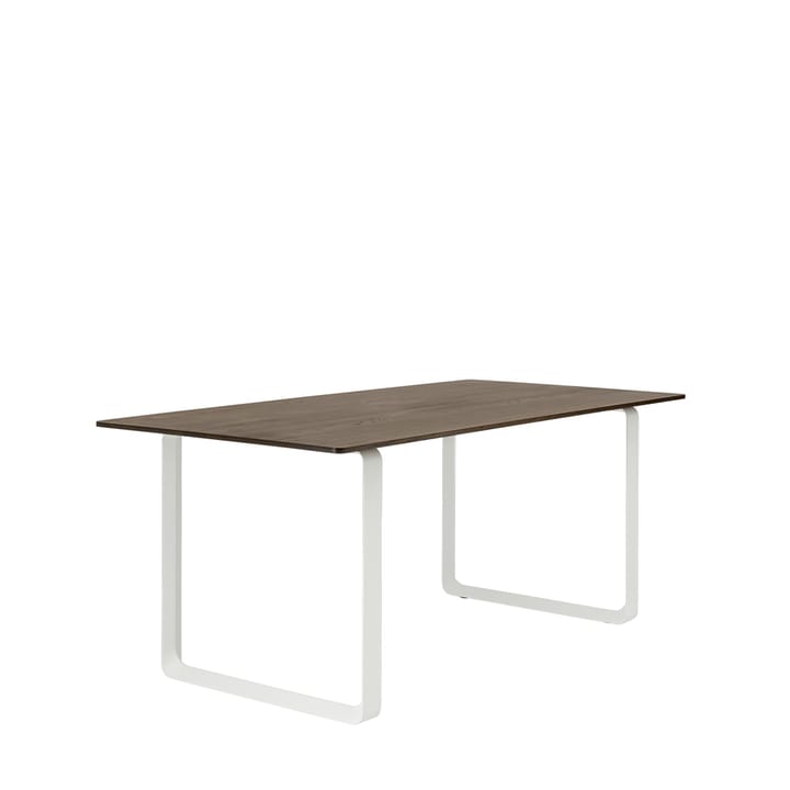 70/70 ruokapöytä 170 x 85 cm, Solid smoked oak-White Muuto