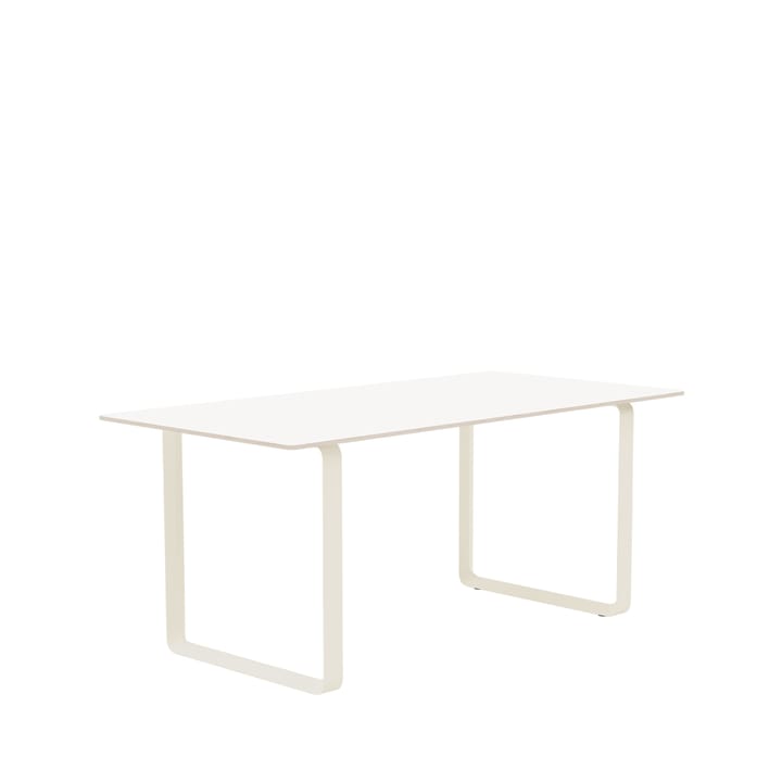 70/70 ruokapöytä 170 x 85 cm - White laminate-Plywood-Sand - Muuto