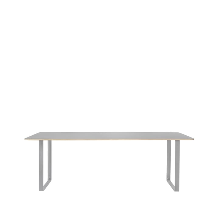 70/70 ruokapöytä 225 x 90 cm - Grey linoleum-Plywood-Grey - Muuto