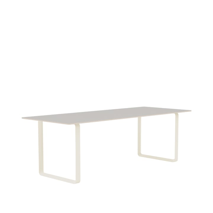 70/70 ruokapöytä 225 x 90 cm - Grey linoleum-Plywood-Sand - Muuto