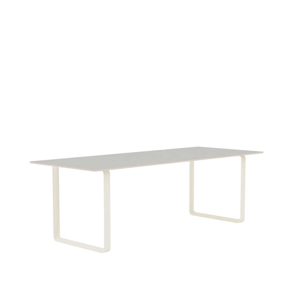 Muuto 70/70 ruokapöytä 225 x 90 cm Grey linoleum-Plywood-Sand