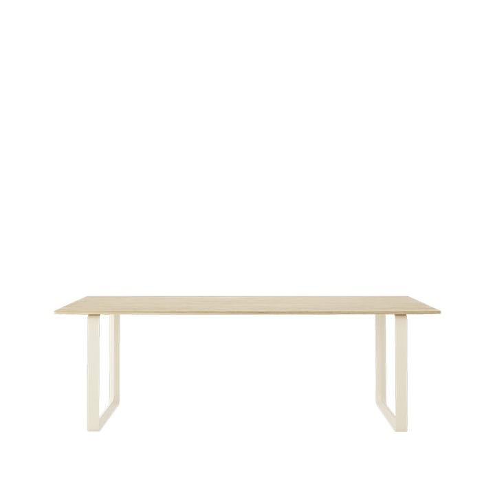 70/70 ruokapöytä 225 x 90 cm - Solid oak-Sand - Muuto