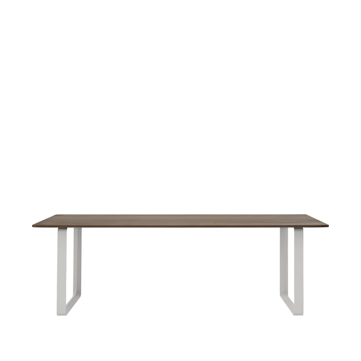 70/70 ruokapöytä 225 x 90 cm - Solid smoked oak-Grey - Muuto