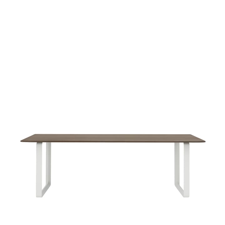 70/70 ruokapöytä 225 x 90 cm - Solid smoked oak-White - Muuto