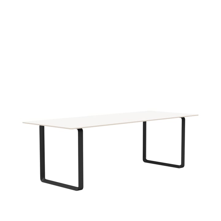 70/70 ruokapöytä 225 x 90 cm - White laminate-Plywood-Black - Muuto