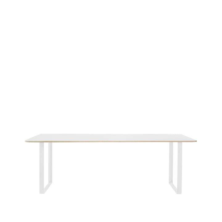 70/70 ruokapöytä 225 x 90 cm - White laminate-Plywood-White - Muuto