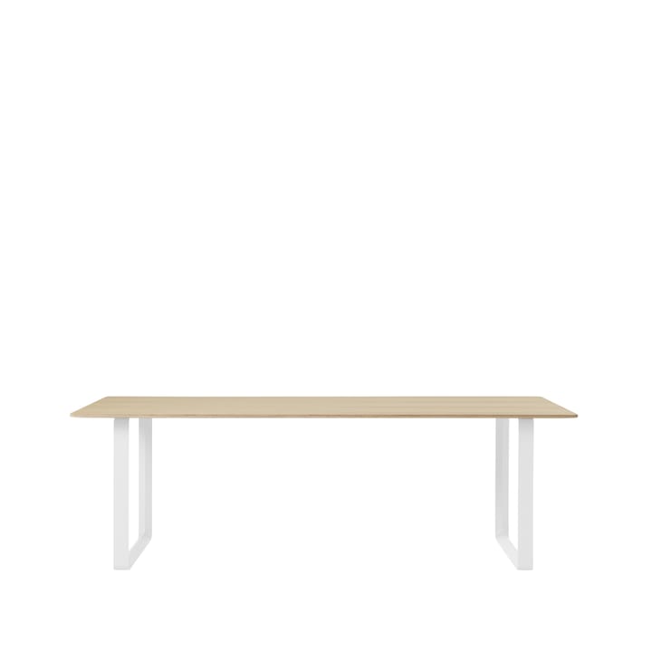 70/70 ruokapöytä 255 x 108 cm - Oak veener-Plywood-White - Muuto