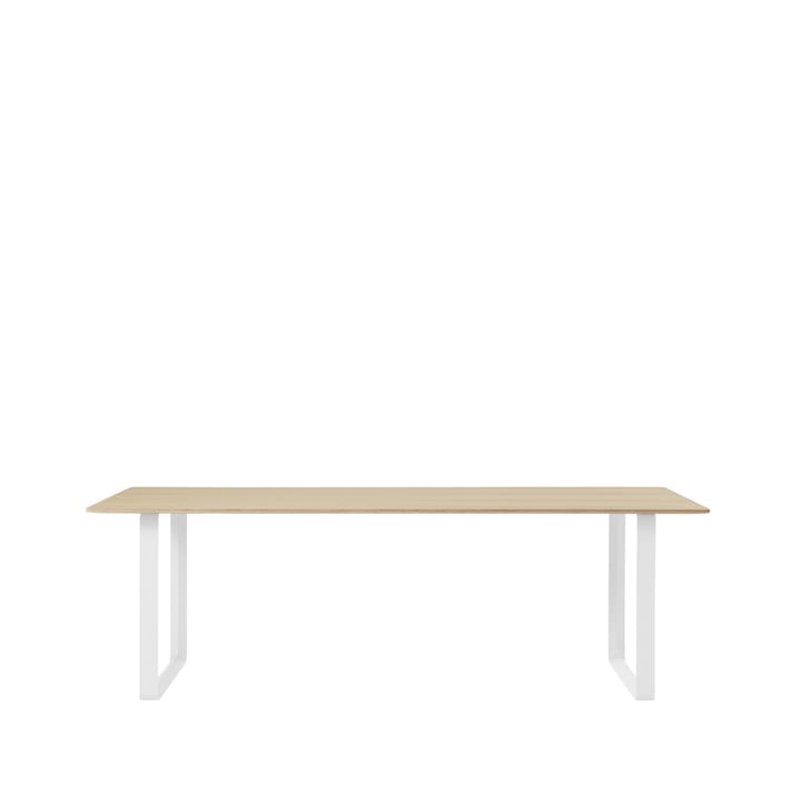 70/70 ruokapöytä 255 x 108 cm - Oak veener-Plywood-White - Muuto