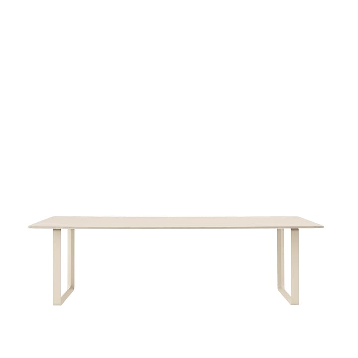 70/70 ruokapöytä 255 x 108 cm - Sand laminate-Plywood-Sand - Muuto