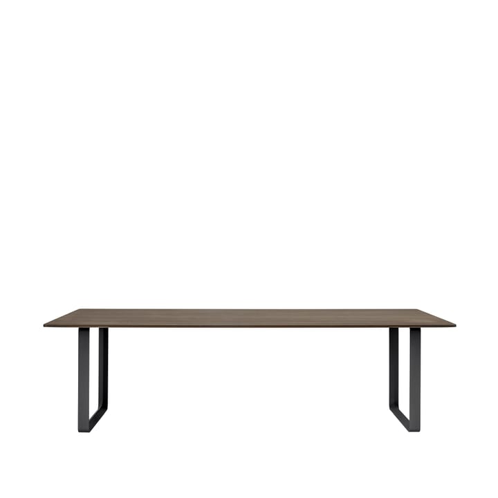 70/70 ruokapöytä 255 x 108 cm - Solid smoked oak-Black - Muuto