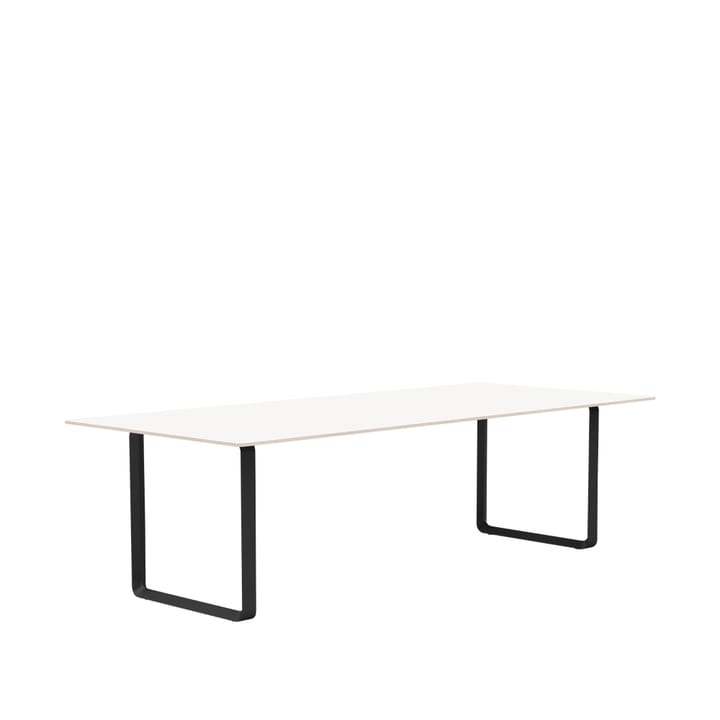 70/70 ruokapöytä 255 x 108 cm - White laminate-Plywood-Black - Muuto