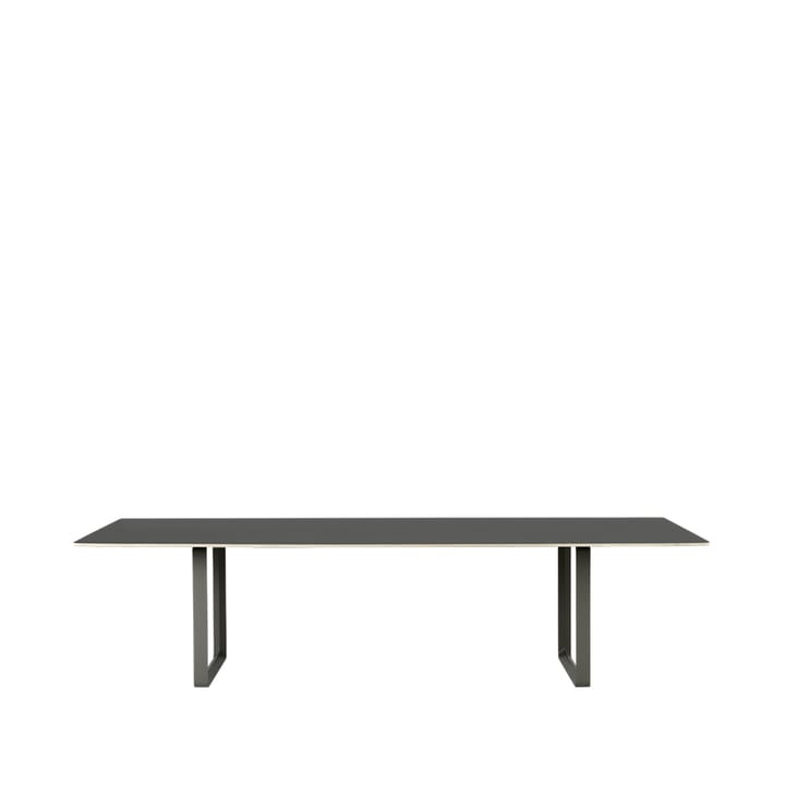 70/70 ruokapöytä 295 x 108 cm - Black linoleum-Plywood-Black - Muuto