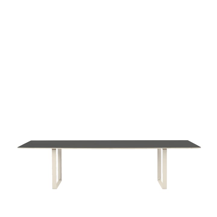 70/70 ruokapöytä 295 x 108 cm - Black linoleum-Plywood-Sand - Muuto