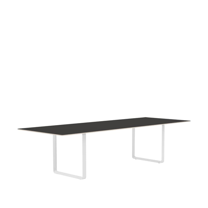70/70 ruokapöytä 295 x 108 cm - Black linoleum-Plywood-White - Muuto
