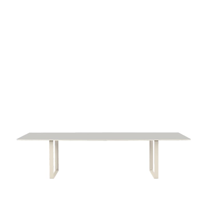 70/70 ruokapöytä 295 x 108 cm - Grey linoleum-Plywood-Sand - Muuto