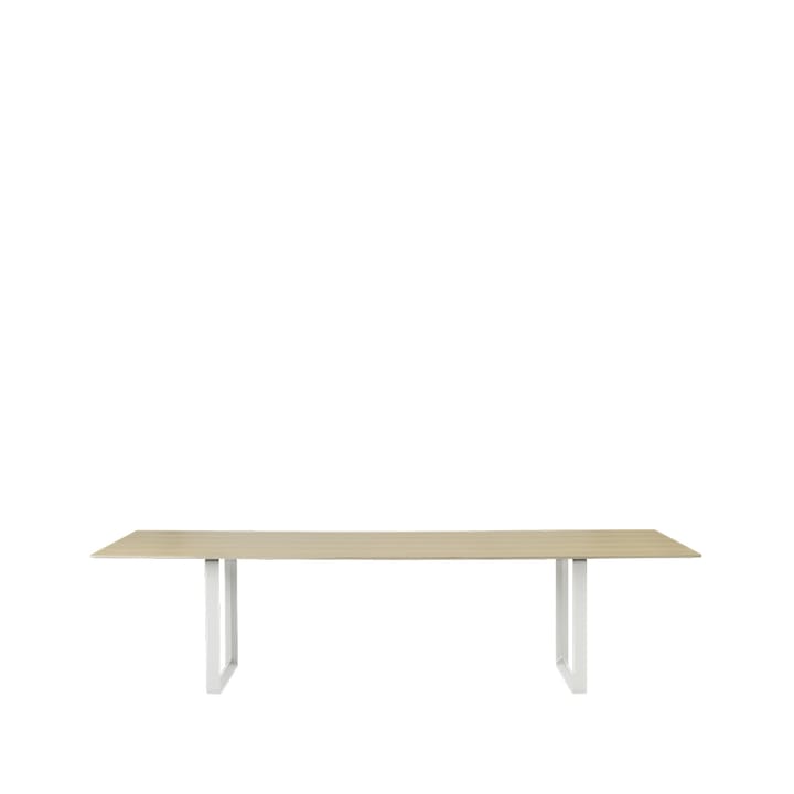70/70 ruokapöytä 295 x 108 cm - Oak veneer-Plywood-White - Muuto