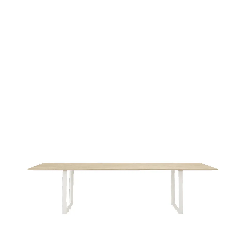 70/70 ruokapöytä 295 x 108 cm, Solid oak-White Muuto
