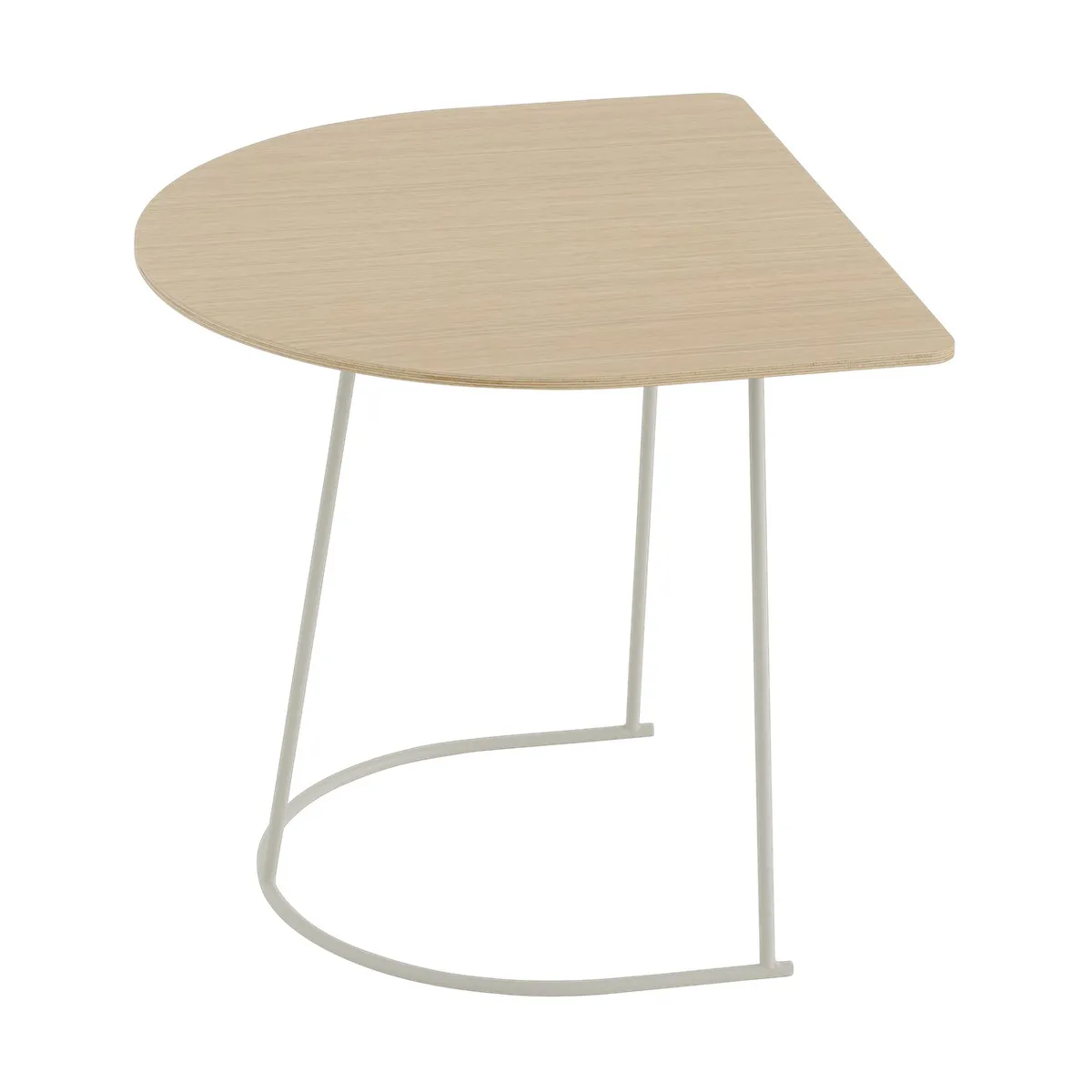 Muuto Airy sohvapöytä half size Lakatttu tammi faneri-off white