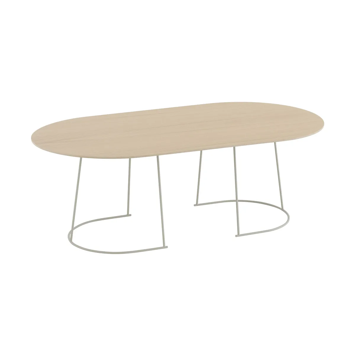 Muuto Airy sohvapöytä large Lakatttu tammi faneri-off white