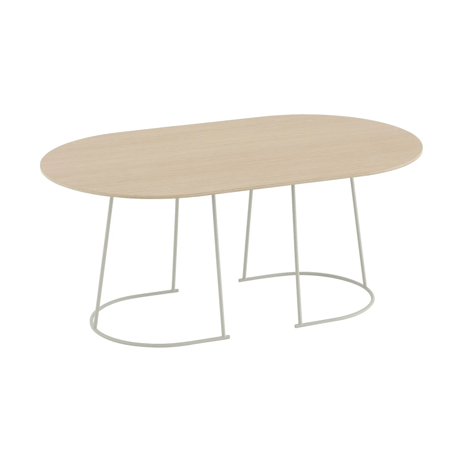 Airy sohvapöytä M, Lakatttu tammi faneri-off white Muuto