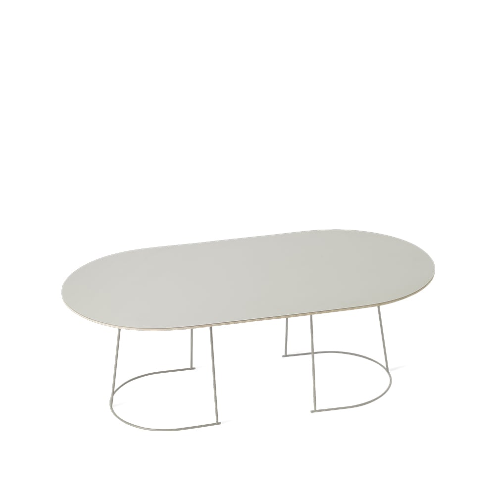 Muuto Airy sohvapöytä ovaali Grey, nanolaminaatti, large