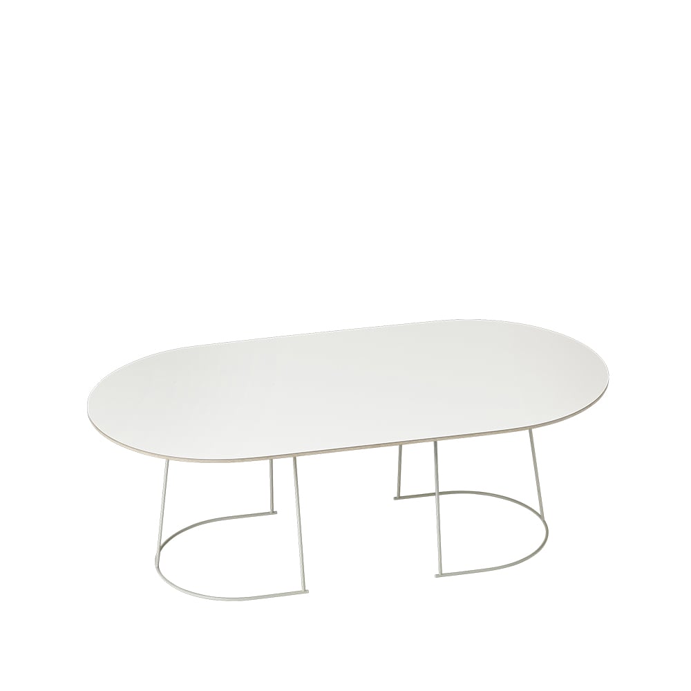 Muuto Airy sohvapöytä ovaali Offwhite, nanolaminaatti, large