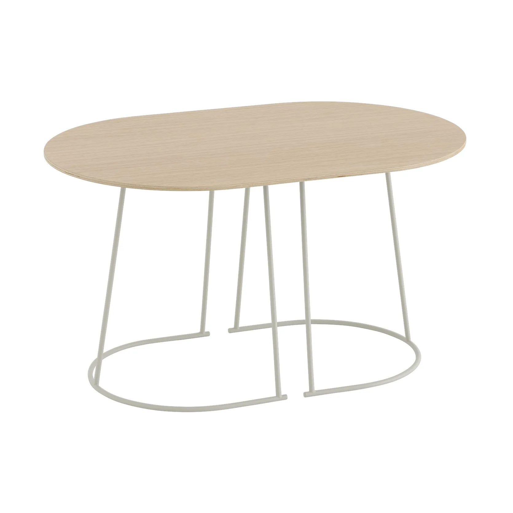 Airy sohvapöytä S, Lakatttu tammi faneri-off white Muuto