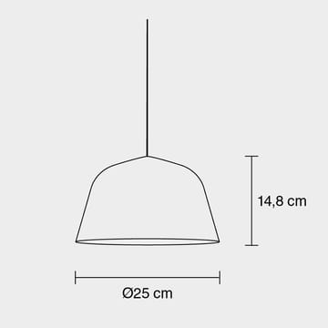Ambit kattovalaisin Ø25 cm - valkoinen - Muuto