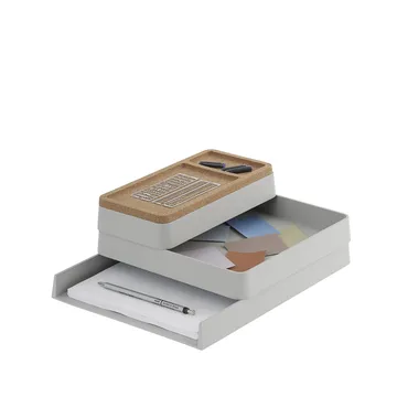 Arrange Desktop -säilytyslaatikko - Grey, configuration 1 - Muuto