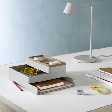Arrange Desktop -säilytyslaatikko - Grey, configuration 1 - Muuto