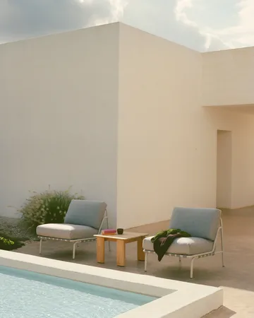 Assemble sohvapöytä - Teak, 55×55 cm - Muuto