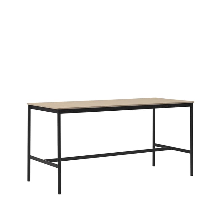 Base High -baaripöytä, Oak, musta runko, vanerireuna, l 85 p 190 k 95 Muuto