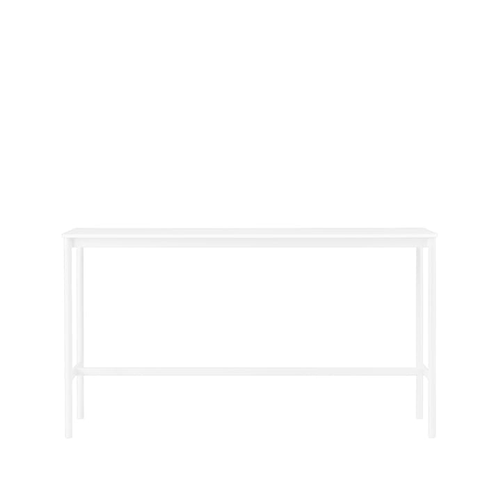 Base High -baaripöytä - White laminate, valkoinen runko, abs-reuna, l 50 p 190 k 105 - Muuto