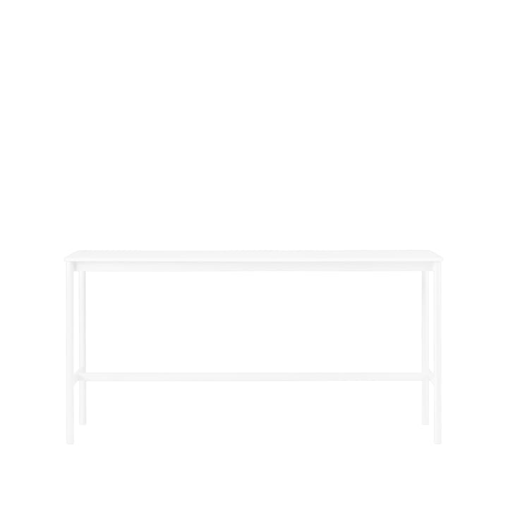 Base High -baaripöytä - White laminate, valkoinen runko, abs-reuna, l 50 p 190 k 95 - Muuto