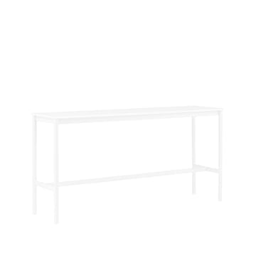 Base High -baaripöytä - White laminate, valkoinen runko, abs-reuna, l 50 p 190 k 95 - Muuto