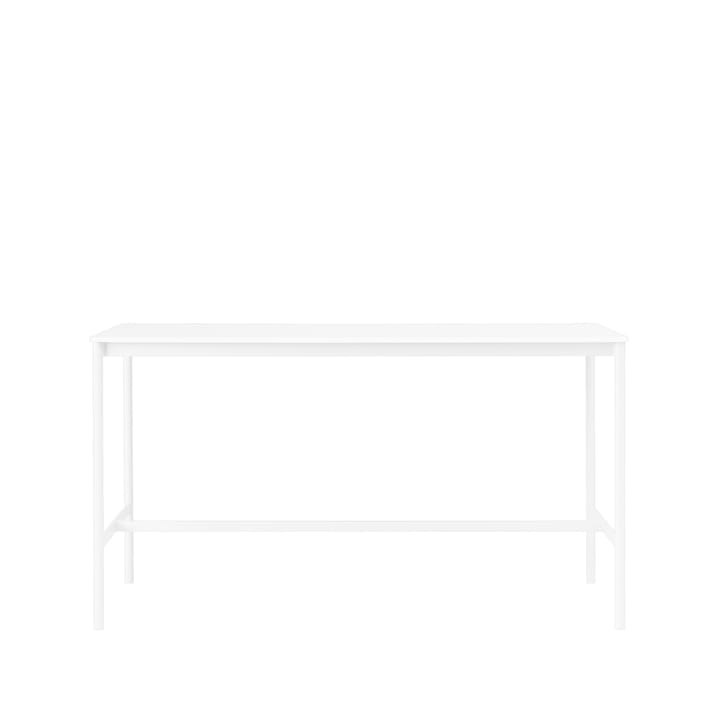 Base High -baaripöytä - White laminate, valkoinen runko, abs-reuna, l 85 p 190 k 105 - Muuto