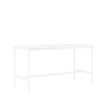 Base High -baaripöytä - White laminate, valkoinen runko, abs-reuna, l 85 p 190 k 105 - Muuto