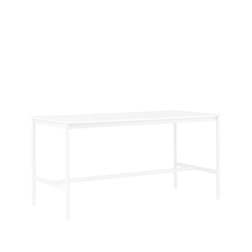 Base High -baaripöytä - White laminate, valkoinen runko, abs-reuna, l 85 p 190 k 95 - Muuto
