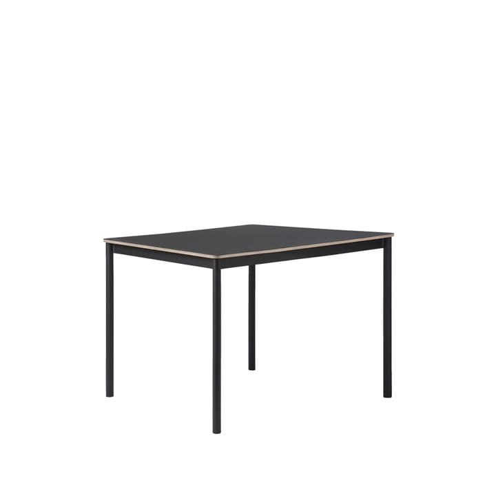 Base ruokapöytä - Black, vanerireuna, 140 x 80 cm - Muuto