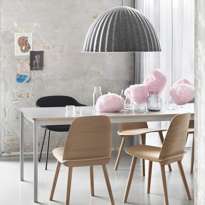 Base ruokapöytä, White, abs-reuna, 190 x 85 cm Muuto