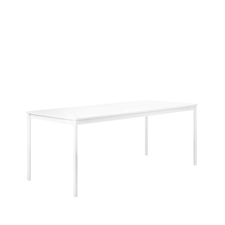 Base ruokapöytä - White, abs-reuna, 190 x 85 cm - Muuto