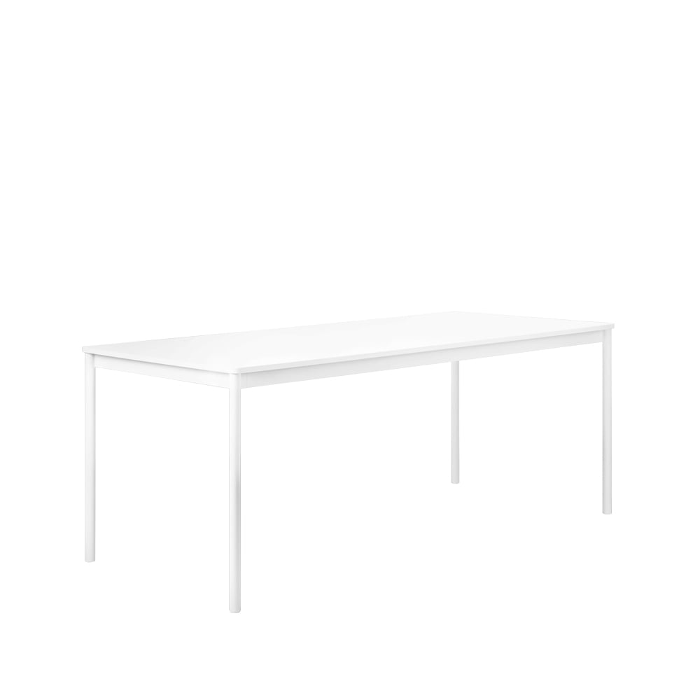 Muuto Base ruokapöytä White, abs-reuna, 190 x 85 cm
