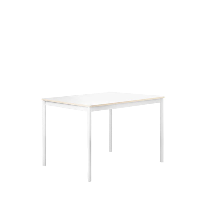 Base ruokapöytä - White, vanerireuna, 140 x 80 cm - Muuto