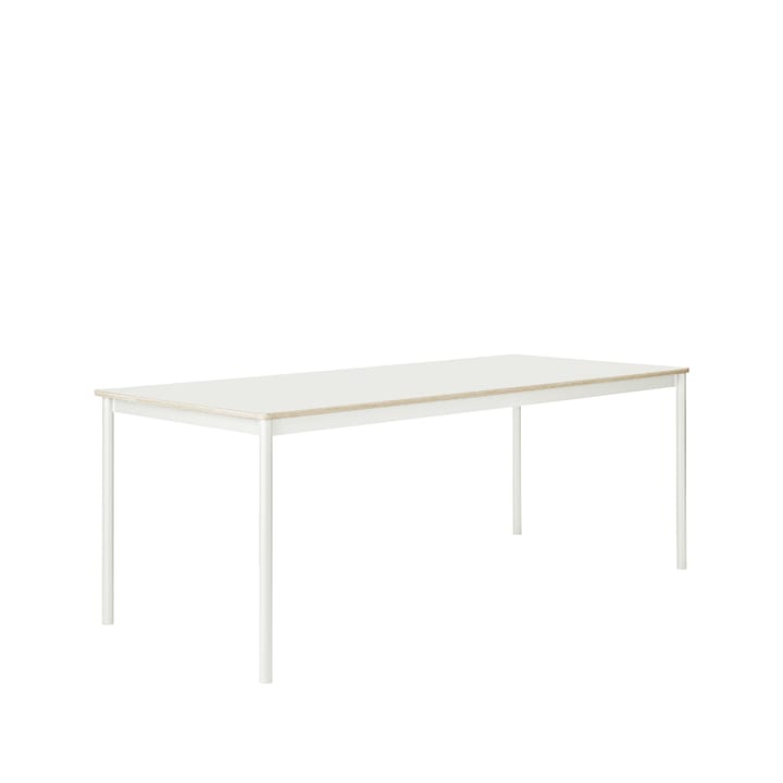 Base ruokapöytä - White, vanerireuna, 190 x 85 cm - Muuto