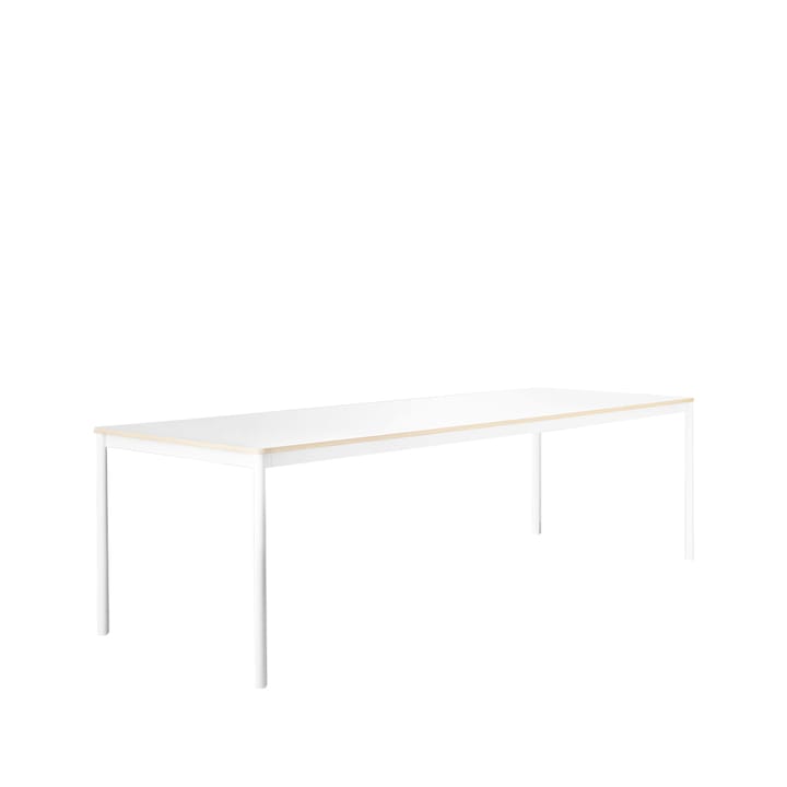 Base ruokapöytä - White, vanerireuna, 250 x 90 cm - Muuto