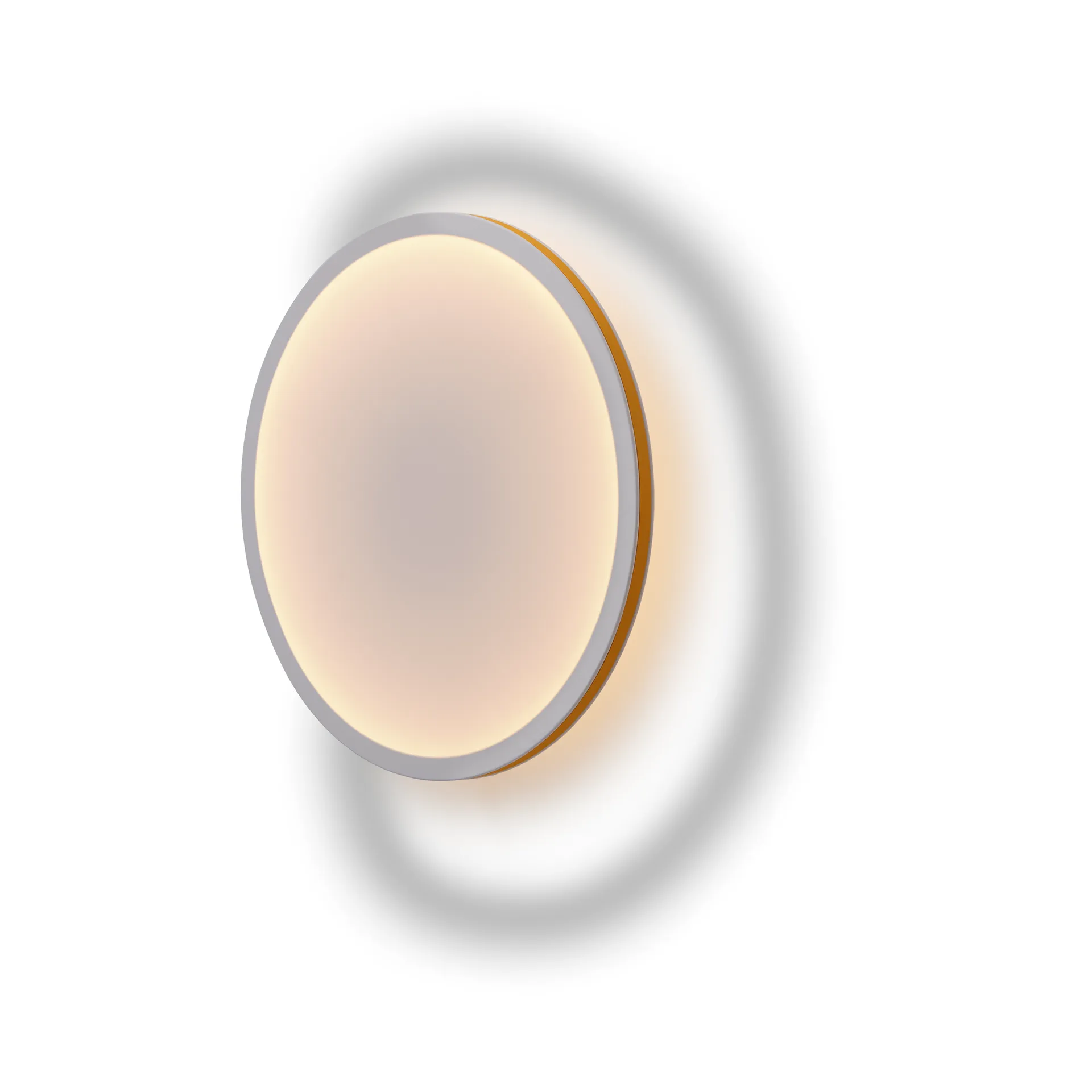 Calm seinävalaisin Ø50 cm, White/Orange Muuto